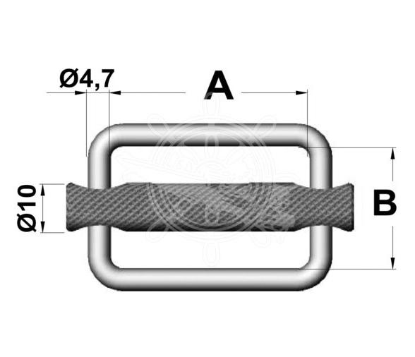 Hebilla Inox Alta Resistencia