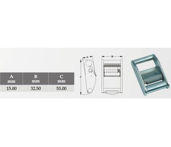 Hebilla Trinquete Inox 316 Vinox