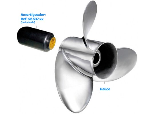Solas Stainless Steel Propeller 40-50-60-HP Yamaha-Mercury-Suzuki-Tohatsu-Selva