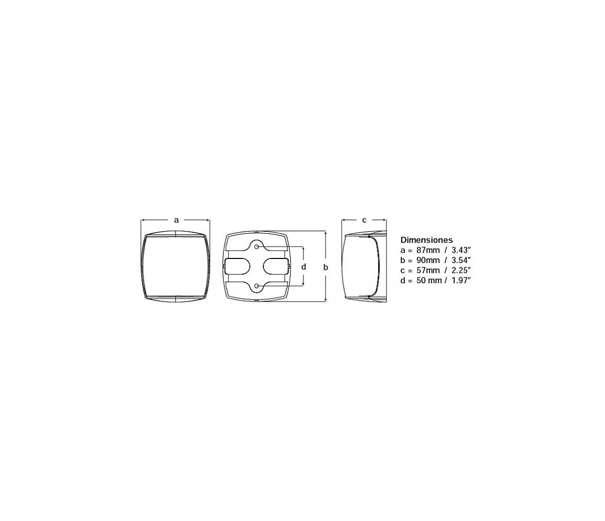 Hella Marine Luz LED Alcance 2 Millas Carcasa Blanca