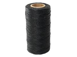 Hilo grueso encerado de poliéster, color negro.
