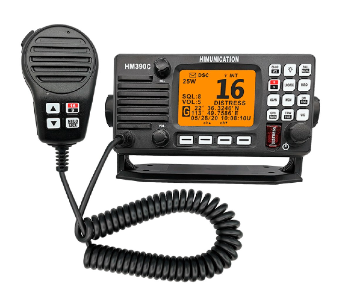 HIMUNICATION Radio VHF fija HM390 con NMEA0183 y DSC