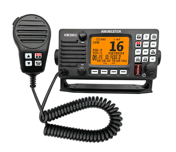 HIMUNICATION Radio VHF fija HM390 con NMEA0183 y DSC
