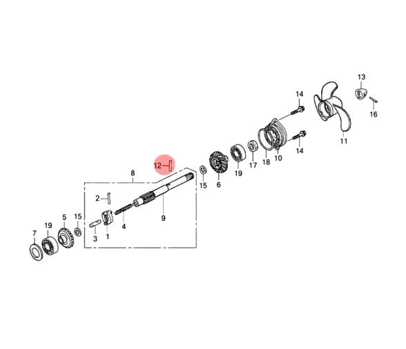 Honda Pasador Fusible Hélice