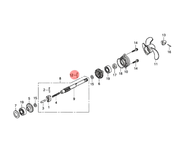 Honda Pasador Fusible Hélice