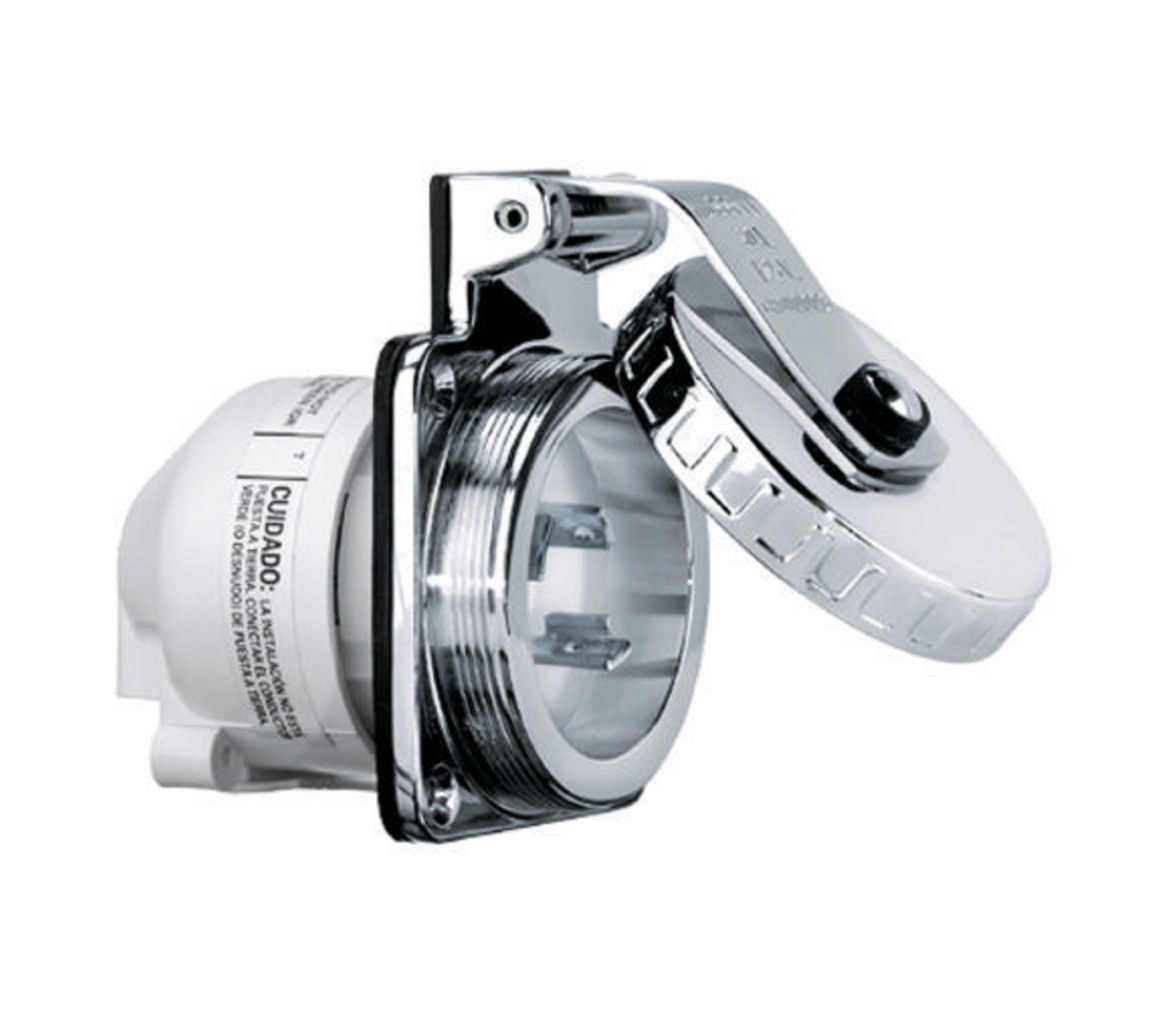 Hubbell Base con Tapa Inox IP56 16 A