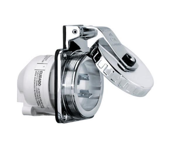 Hubbell Base con Tapa Inox IP56 16 A