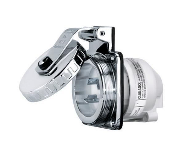 Hubbell Base con Tapa Inox IP56 16 A