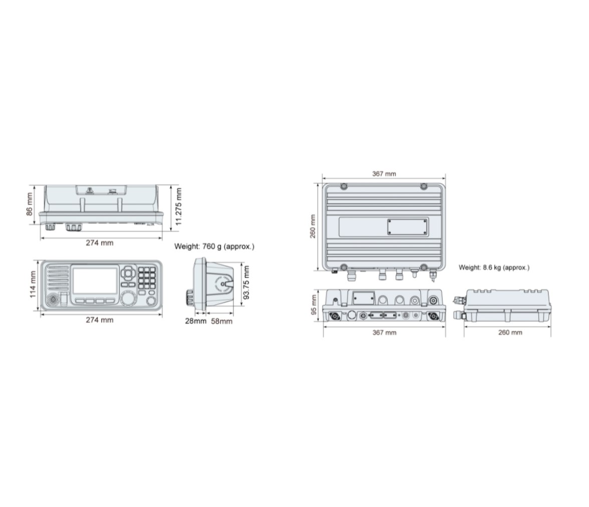 Icom Emisora Fija IC-M804 MF/HF con LSD Clase E