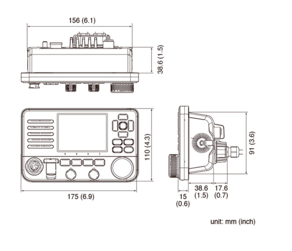 Icom Emisora Fija VHF IC-M510E AIS Integrado
