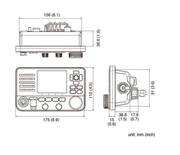 Icom Emisora Fija VHF IC-M510E AIS Integrado
