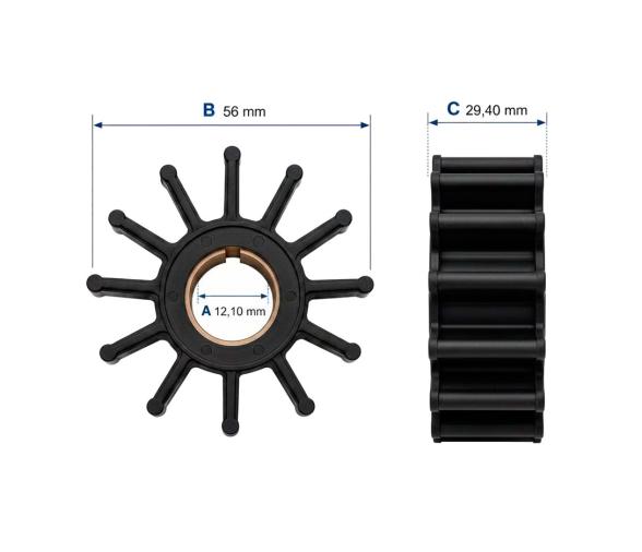 Impulsor de Recambio para PM16 12 Aspas