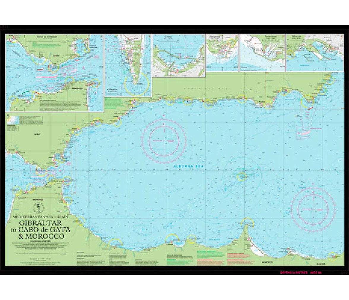 Imray Carta Nautica M11 Gibraltar-Cabo de Gata-Marruecos