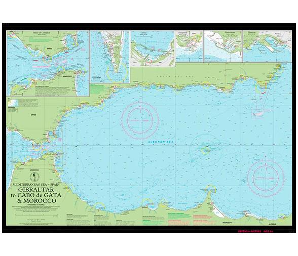 Imray Carta Nautica M11 Gibraltar-Cabo de Gata-Marruecos