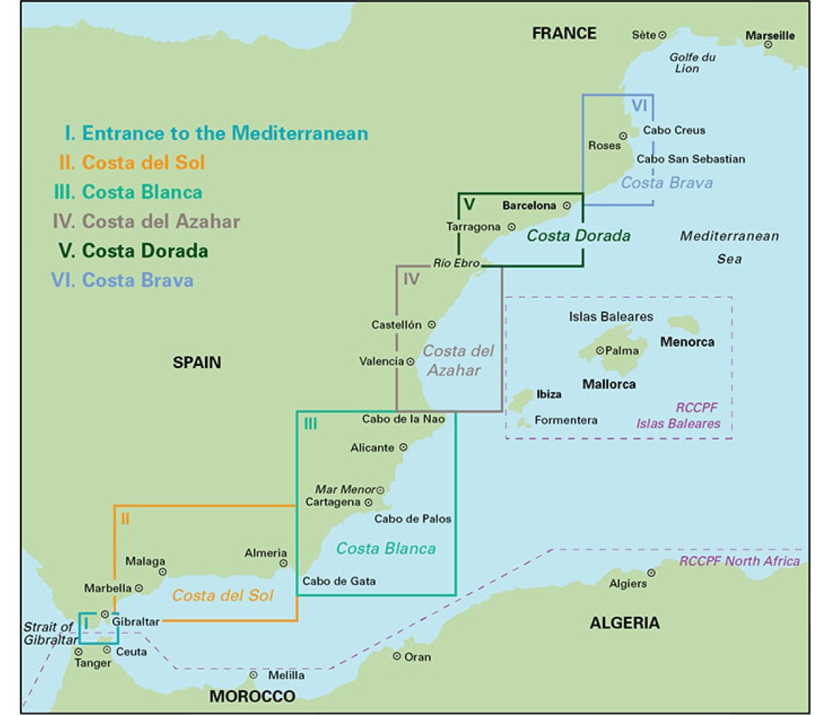 Imray Guia Nautica Costas del Mediterraneo Español (Ingles)