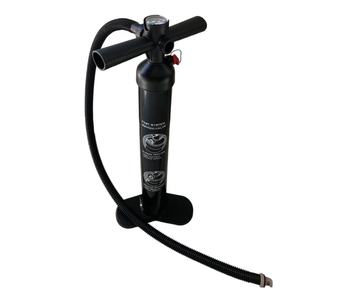 Trem Inflador Manual de Alta Presión con Manómetro