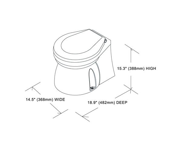 Inodoro Eléctrico Compacto TMC-29922