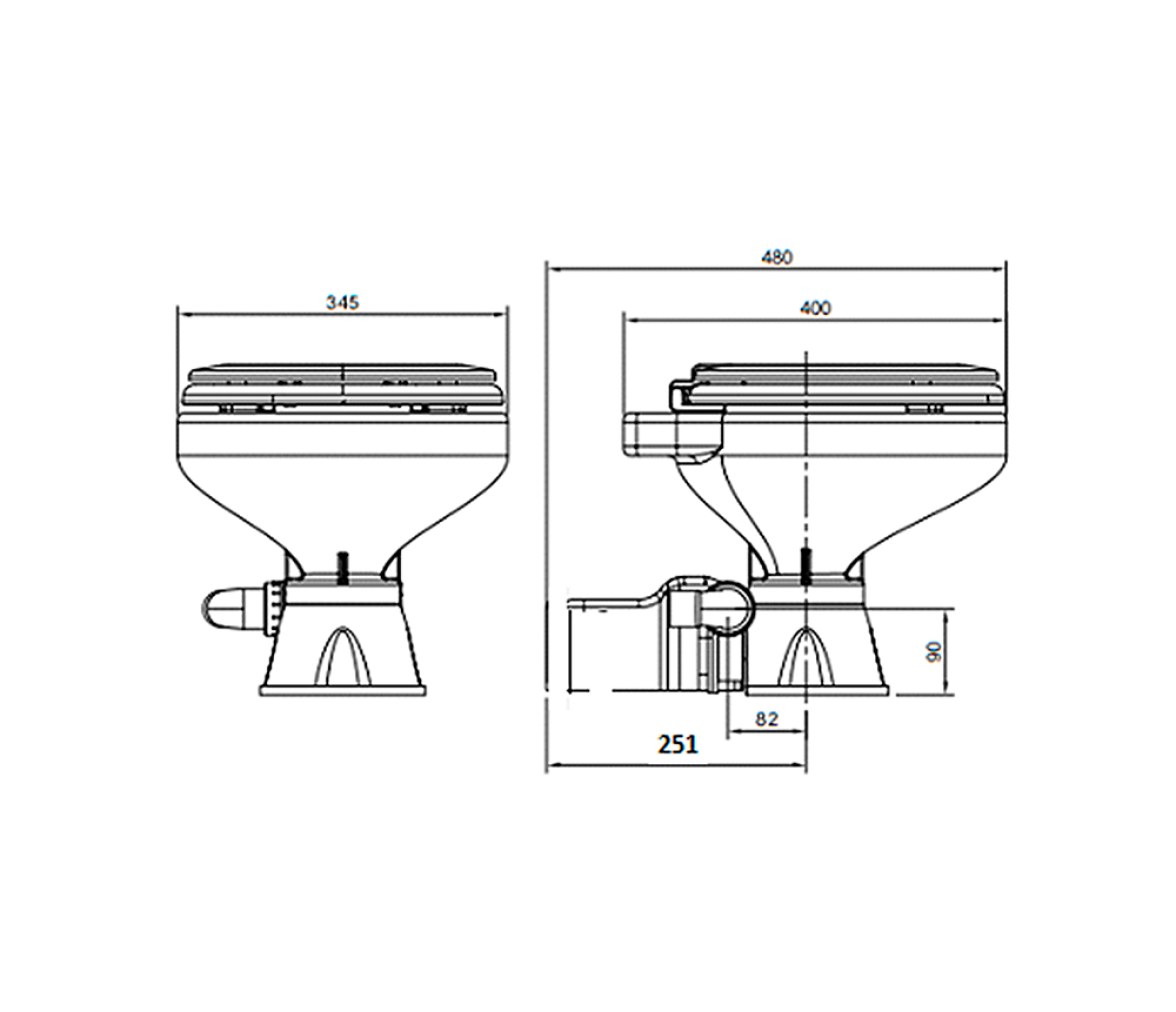Inodoro Electrico WC Silent Compacto