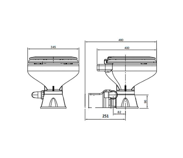 Inodoro Electrico WC Silent Compacto