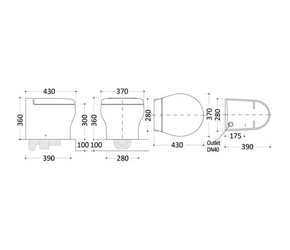 Tecma Inodoro Eléctrico Elegance 2G 12V