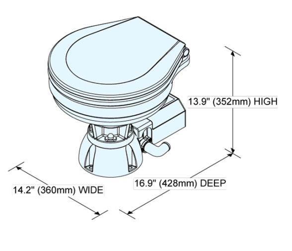 Inodoro Marino Electrico Silencioso TMC-29820