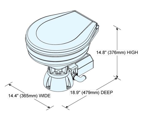 Inodoro Marino Electrico Silencioso TMC-29821