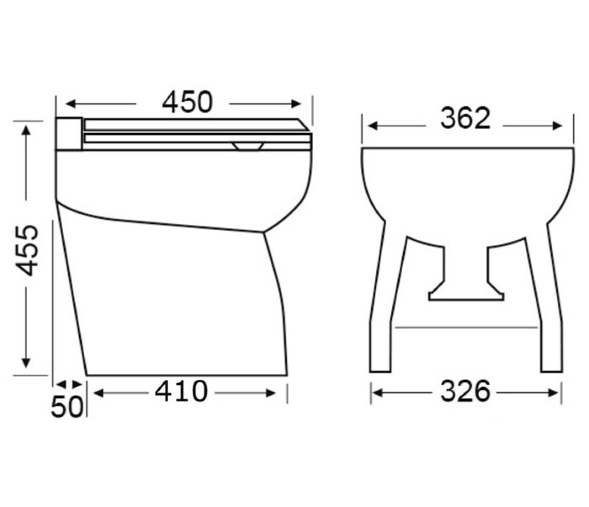 Inodoro Electrico WC Elegant Silent Diagonal