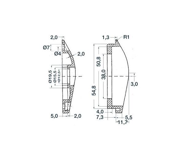 Pulsador Estanco para Molinete Osculati