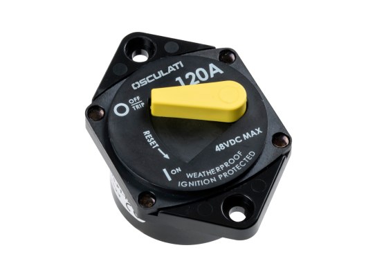 Osculati Watertight Recess Fit Circuit Breaker for Winch and Bow Thruster