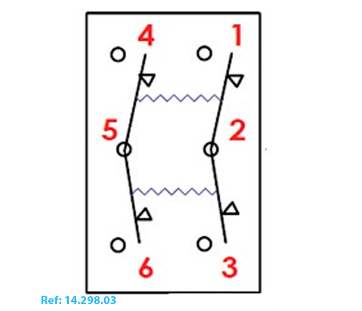Interruptor Marina R II sin palanca LED Estanco IP 56