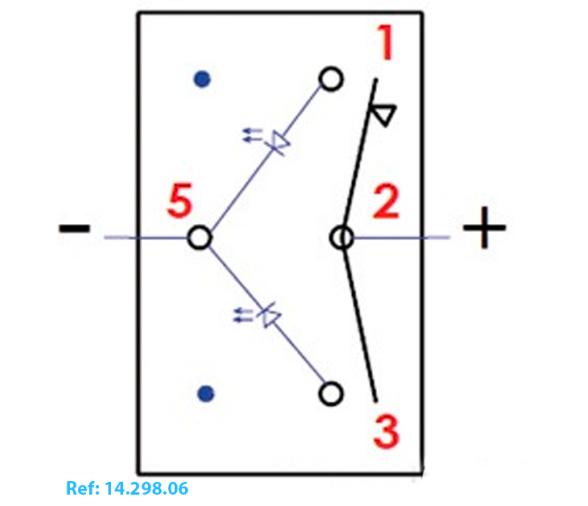 Interruptor Marina R II sin palanca LED Estanco IP 56