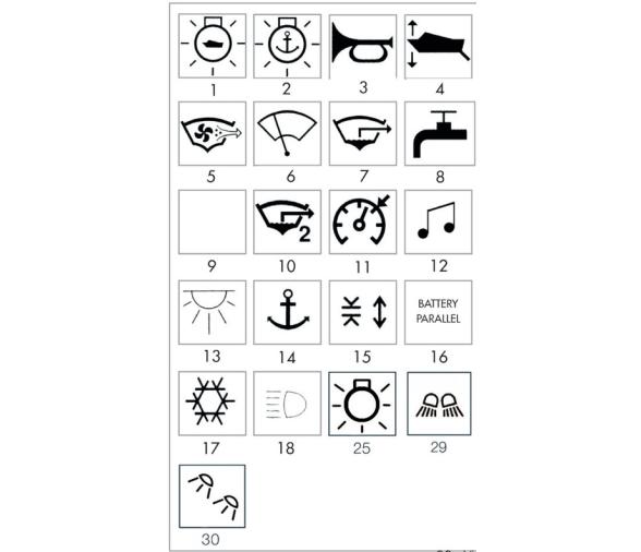 Palanca Interruptor rígido Luces Marina R.