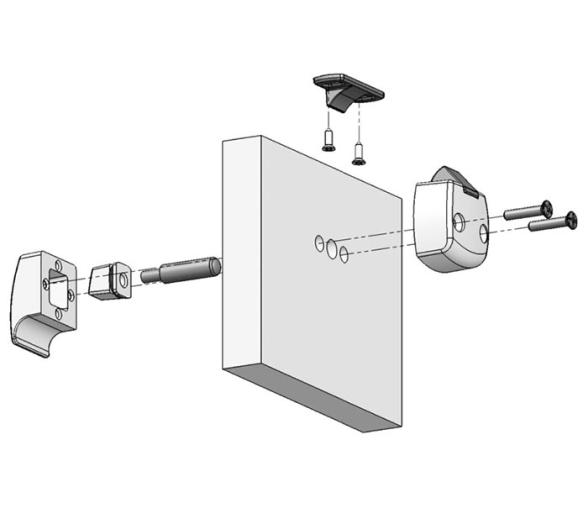 Pulsador  de Laton con Cierre