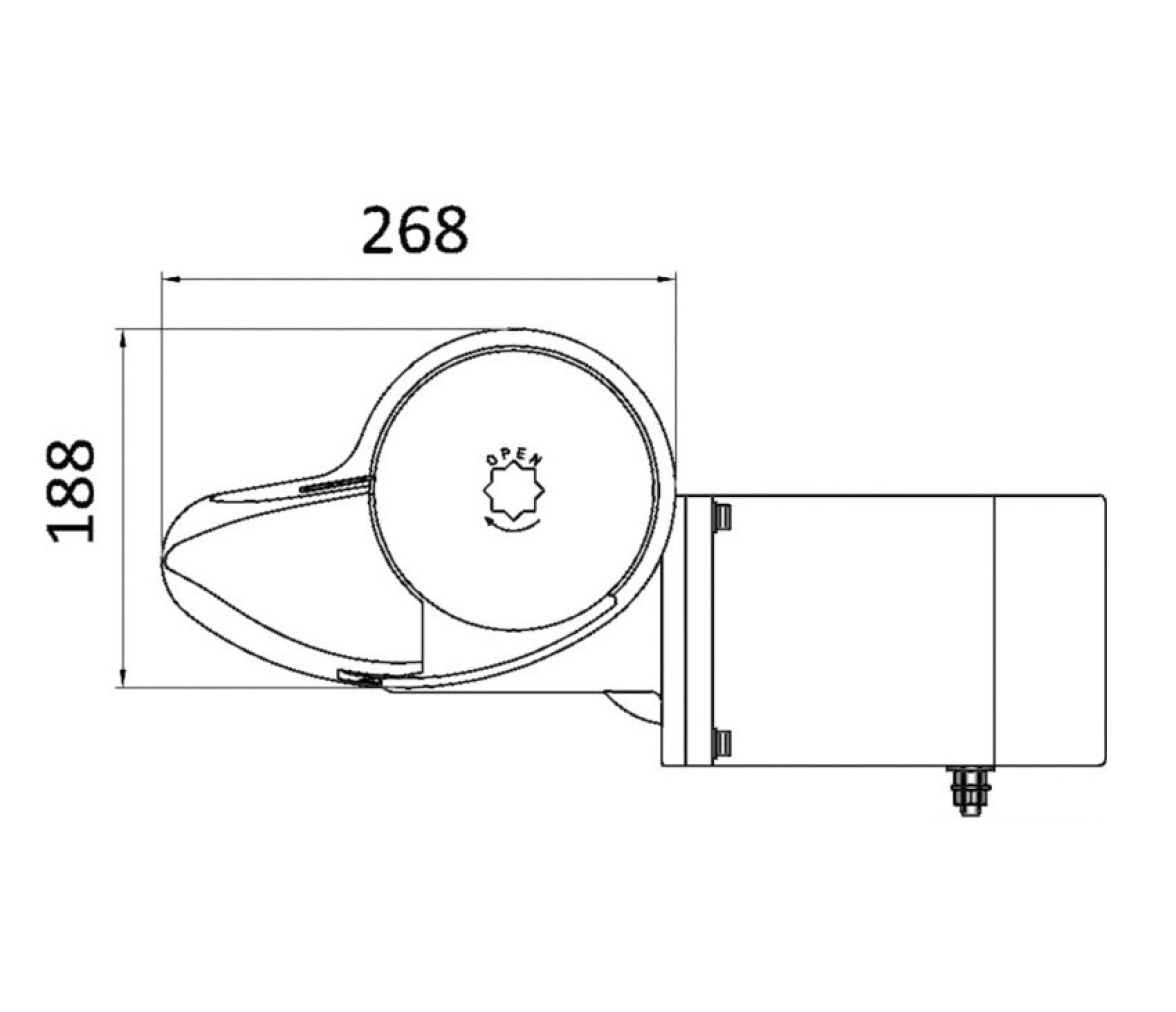 Italwinch Molinete Orchid Bajo sin Tambor