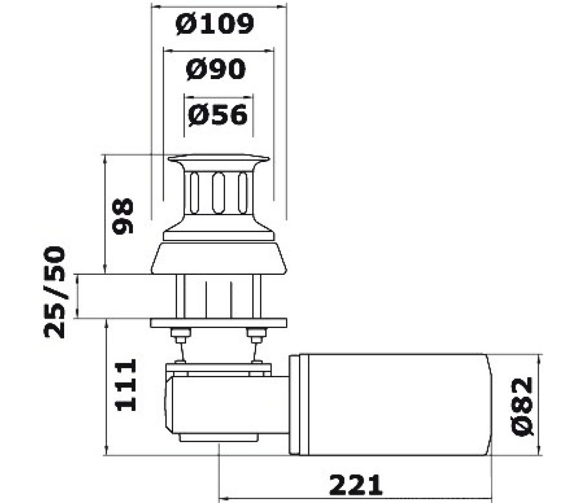 Italwinch Winche Paros Lux Capstan