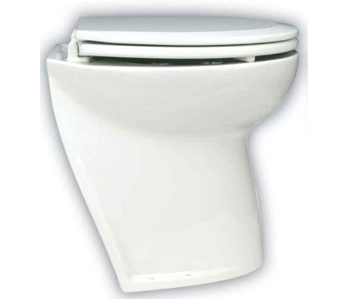 Jabsco Inodoro WC Deluxe Flush Angulo 17" 12V Agua Salada