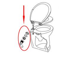 Jabsco-Intake Seal and Elbow Kit WC Deluxe Flush