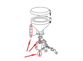 Jabsco - Kit Montaje Inodoro Electrico