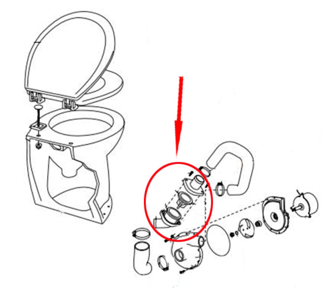 Jabsco- Valvula Anti-Retorno Inodoro Deluxe Flush