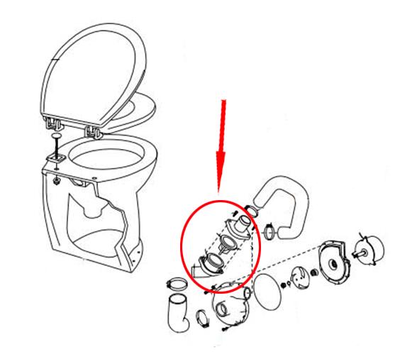 Jabsco- Valvula Anti-Retorno Inodoro Deluxe Flush