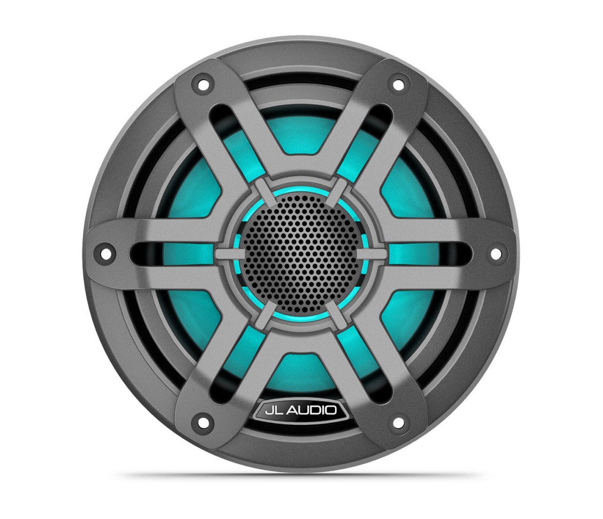 JL Audio M200 altavoces náuticos de la, 6,5″ con LED y rejilla deportiva gris