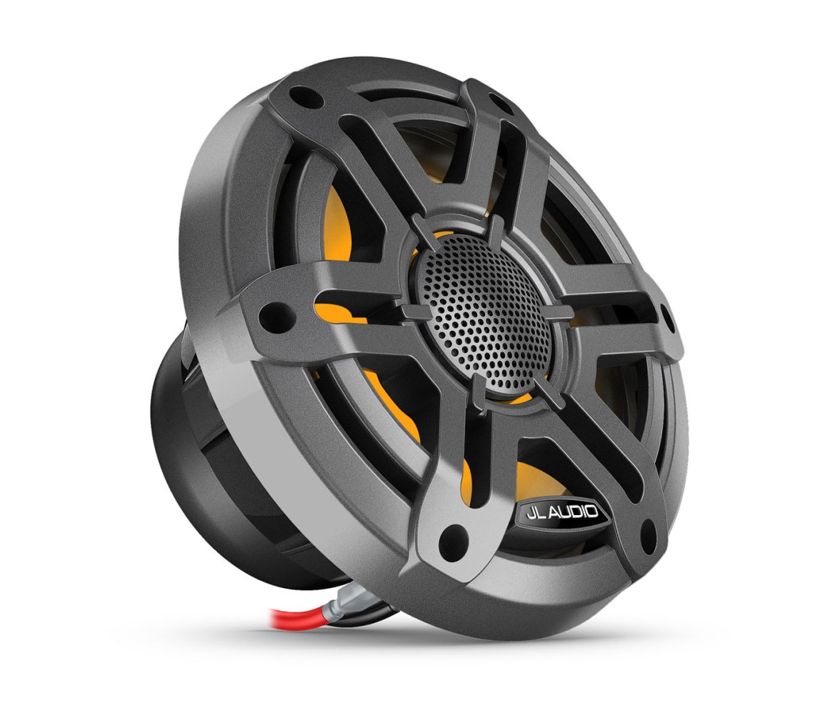 JL Audio M200 altavoces náuticos de la, 6,5″ con LED y rejilla deportiva gris