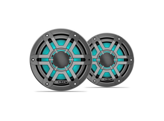 JL Audio M200 altavoces náuticos de la, 6,5″ con LED y rejilla deportiva gris
