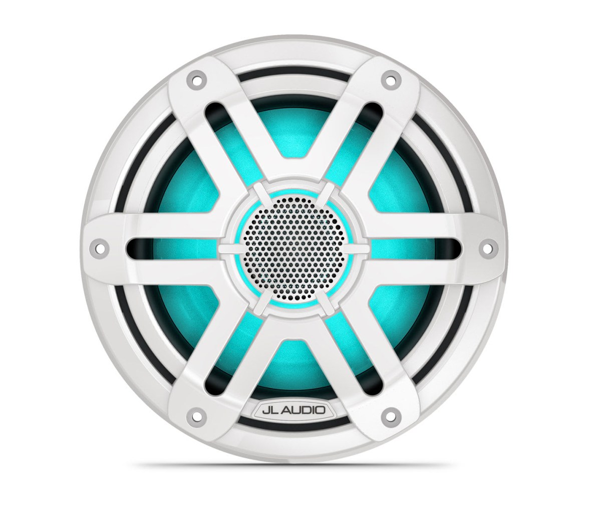 JL Audio M200 altavoces náuticos de la, 7,7″ con LED y rejilla deportiva blanco