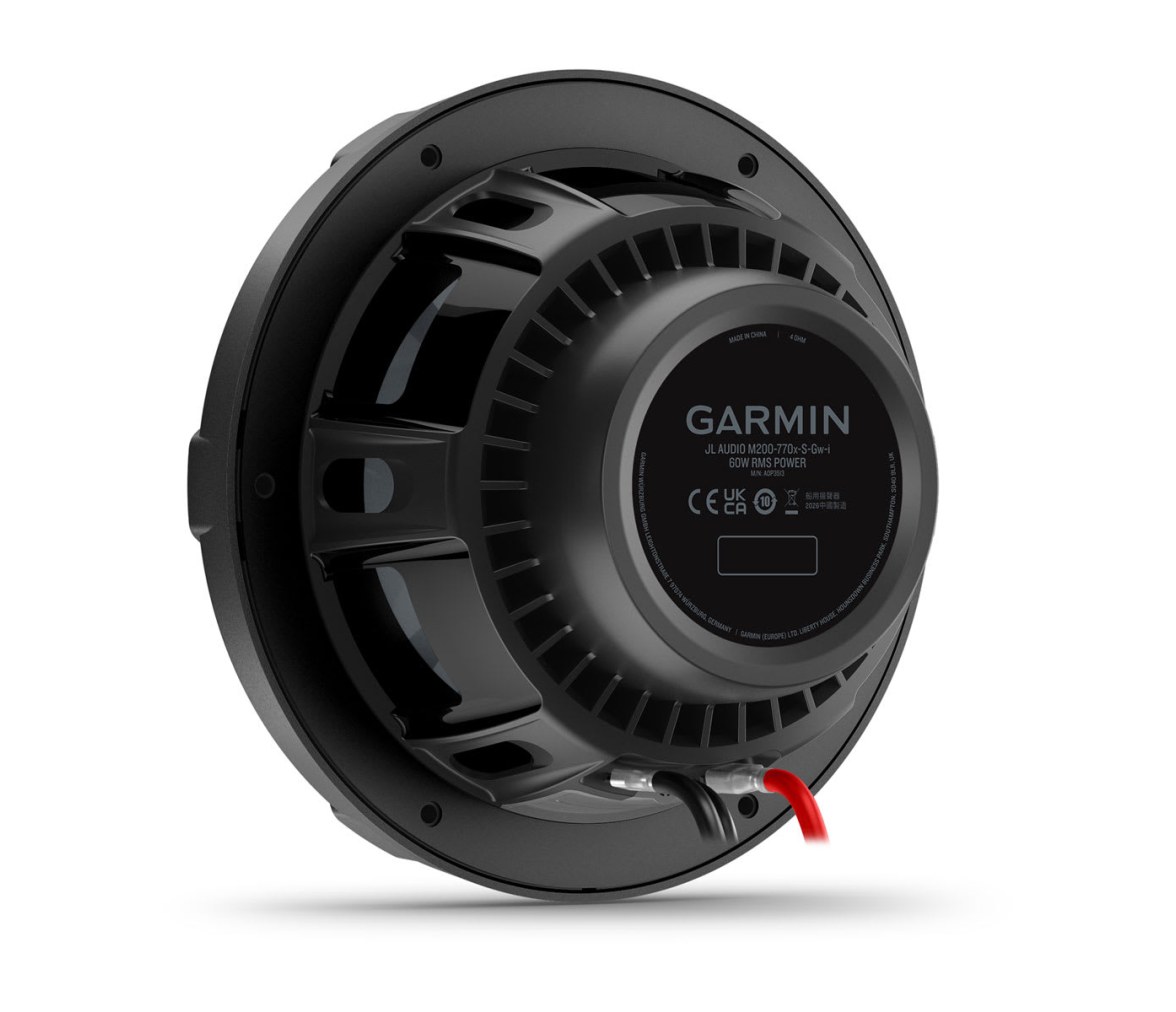 JL Audio M200 altavoces náuticos de la, 7,7″ con LED y rejilla deportiva gris