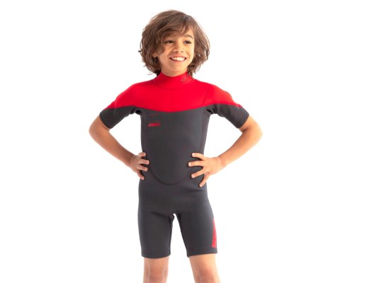 Jobe Boston 2 mm Neoprene Shorty for Kids Red