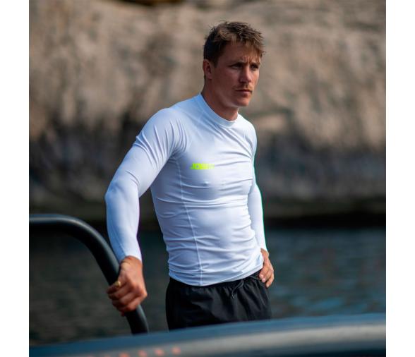 Jobe Camiseta Protección Solar Manga Larga Hombre Blanco