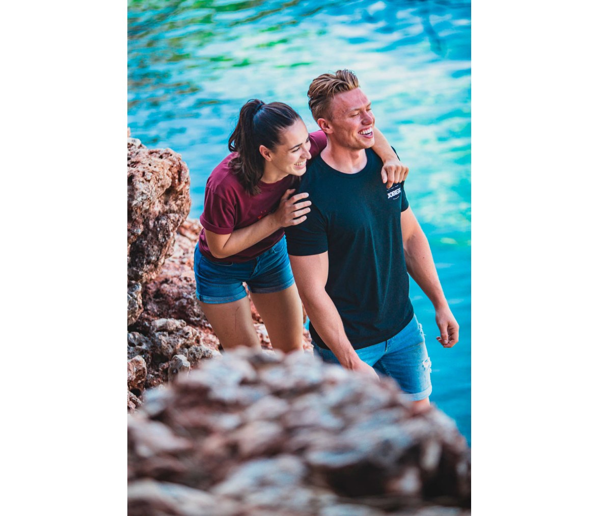 Jobe Camiseta Unisex Burgundy
