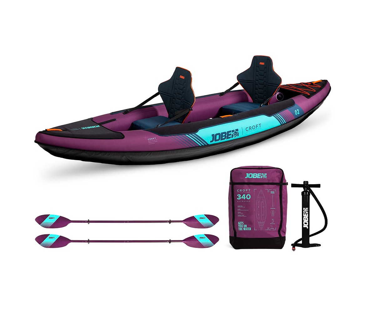 Jobe Croft 340 Pack Kayak Hinchable Sunset Purple