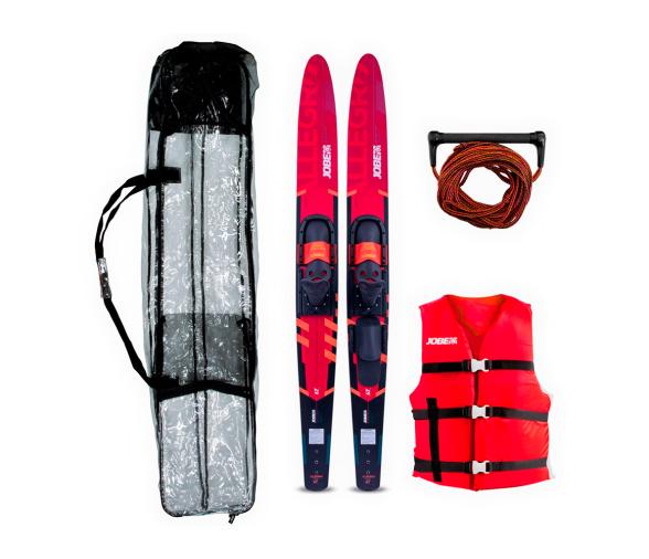 Jobe Pack Esquis Acuáticos Rojo Allegre 67"